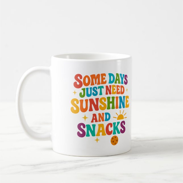 Some days just need sunshine and snacks - Mug (Left)