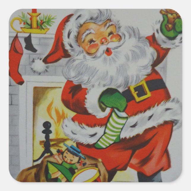 Some Dear Christmas Square Sticker (Front)