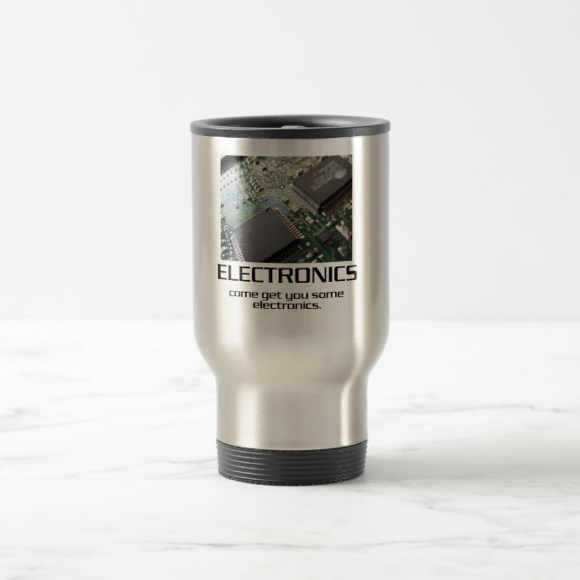 Some Electronics. Travel Mug (Center)