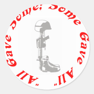some gave all classic round sticker