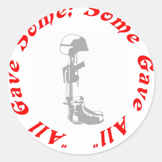 some gave all classic round sticker (Front)