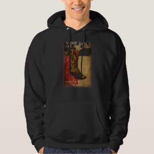 Some Girls Just Born With Texas In Their Souls Cow Hoodie