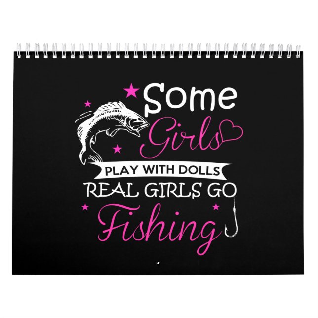 some girls play with dolls real girls fishing calendar (Cover)