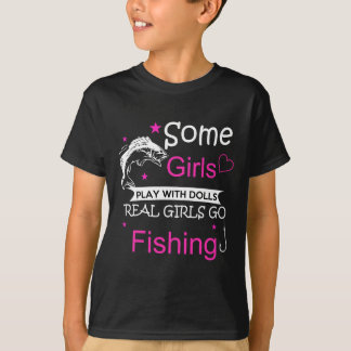 Some Girls Play With Dolls Real Girls Go Kayaking  T-Shirt