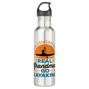 Some Grandmas Knit Real Grandmas Go Kayaking 710 Ml Water Bottle