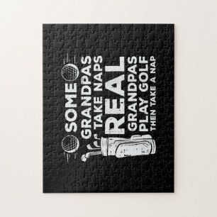 Some Grandpas Take Naps Real Play Golf Funny Golfe Jigsaw Puzzle