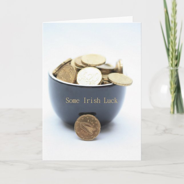 some Irish luck Card (Front)