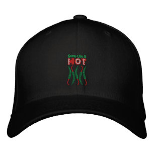 Some Like it Hot Peppers Embroidered Hat
