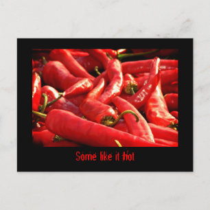 Some like it hot postcard
