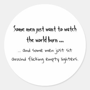 Some Men round sticker