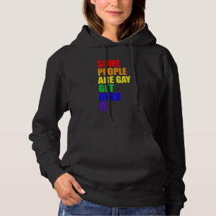 Some People Are Gay Pride Lgbt Q Proud Ally Rainbo Hoodie