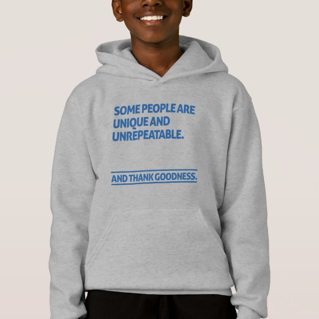 Some people are unique and unrepeatable (Front)