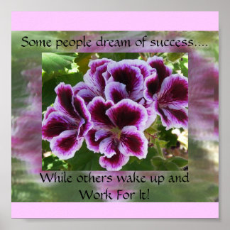 Some people dream of success motivational poster