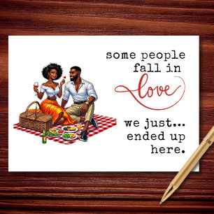 Some People Fall in Love We Just Ended Up Here Holiday Card