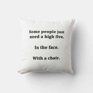 Some People Just Need a High Five Throw Pillow