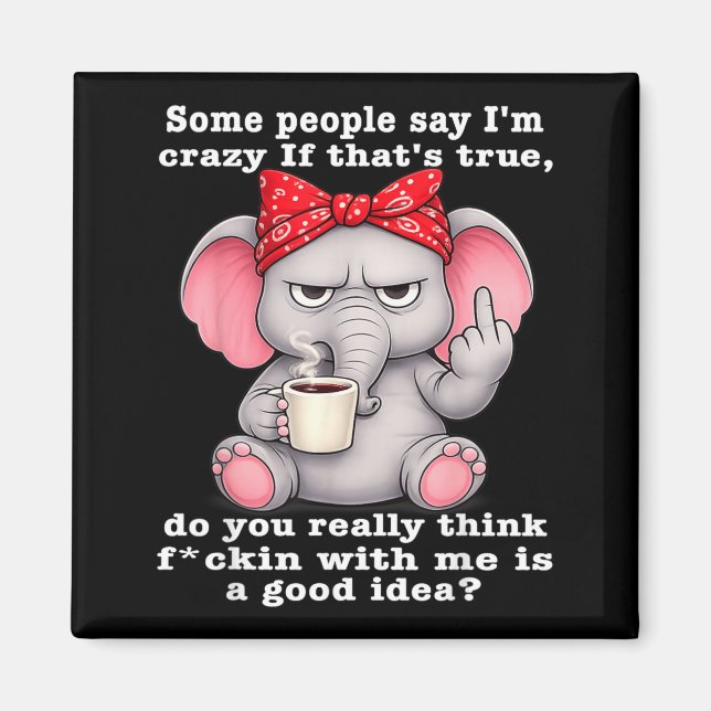 Some People Say Crazy If Thats True Do Think Magnet (Front)