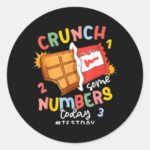 Some Rock The Number Today Teacher Test Day Classic Round Sticker