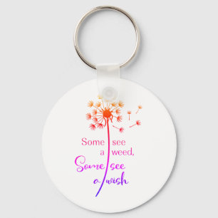 Some See A Weed Some See A Wish Keychain