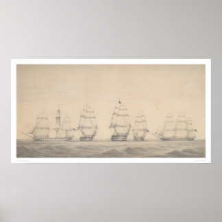 Some Ships of the U.S. Pacific Squadron (1346) Poster
