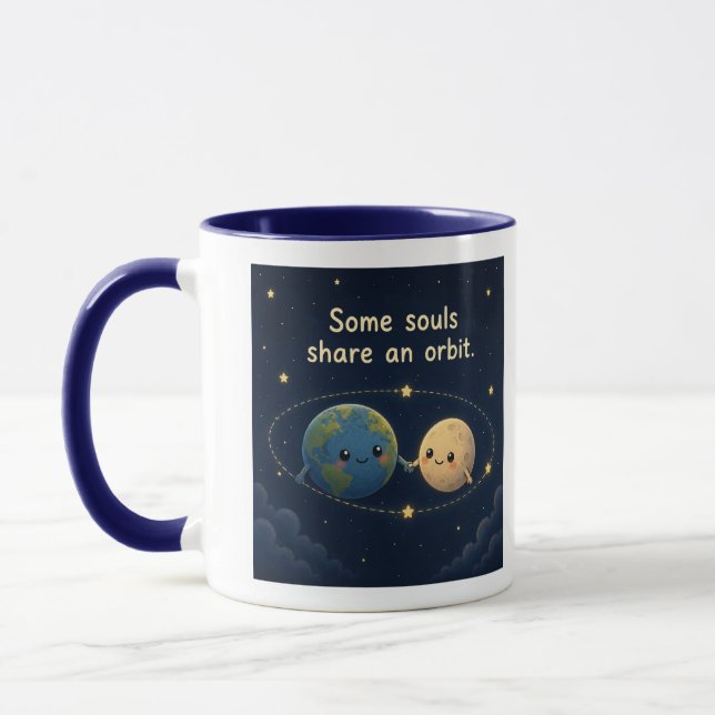 Some Souls Share an Orbit – A Cosmic Connection Mug (Left)