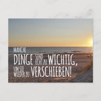 Some things are too important … sunset postcard