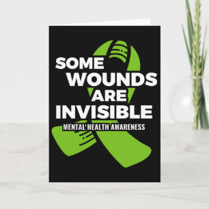 Some Wounds Invisible Mental Health Awareness Psyc Card