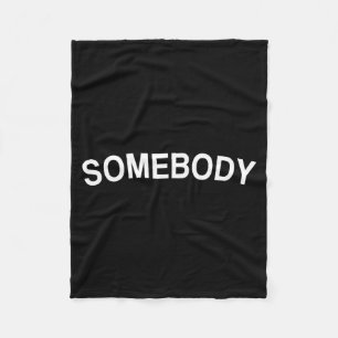 Somebody husband romantic couples wedding day gift fleece blanket
