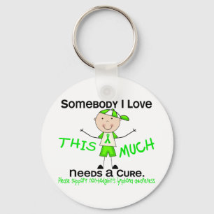 Somebody I Love - Non-Hodgkins Lymphoma (Boy) Keychain