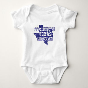 Somebody In Texas Loves Me Baby Bodysuit