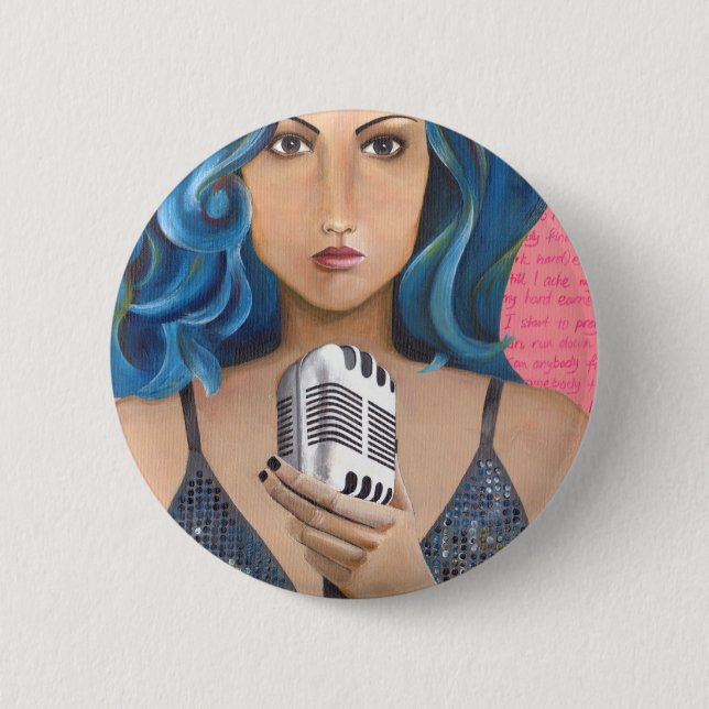 Somebody to love 2 inch round button (Front)