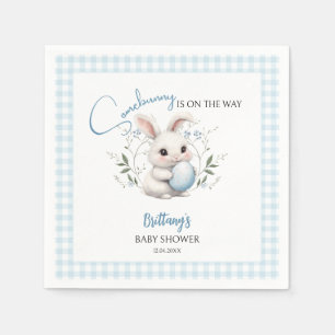 Somebunny is on the Way Boy Easter Baby Shower  Napkin