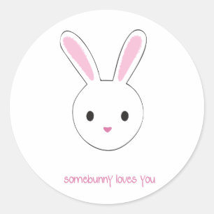 Somebunny loves you stickers