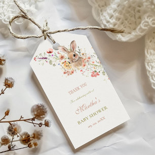 Somebunny on the way Easter Wildflower baby Shower Gift Tags