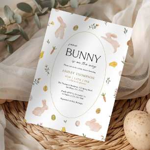 Somebunny Spring Easter Baby Shower Invitation
