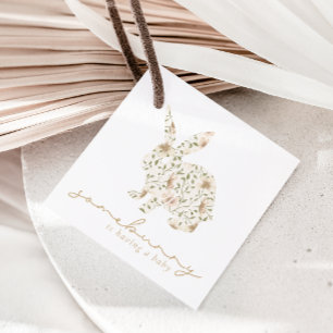 Somebunny Spring Easter Floral Baby Shower Favour Tags