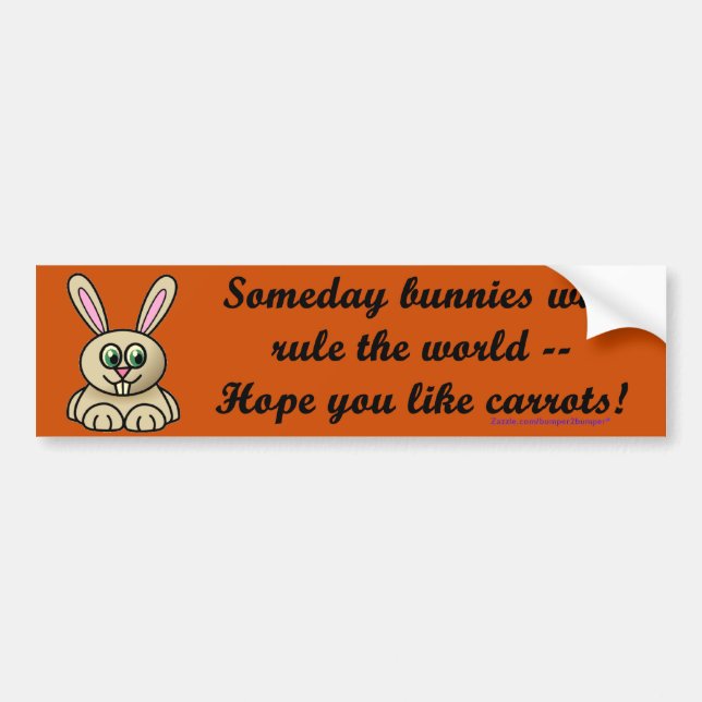 Someday Bunnies Bumper Sticker (Front)