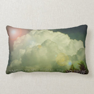 Somedays you need to Create your own Sunshine Lumbar Pillow