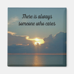 Someone Cares West Coast Sunset Photo Friendship Magnet