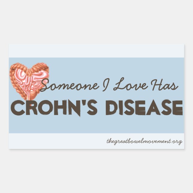 Someone I Love Has Crohn's Disease Sticker (Front)