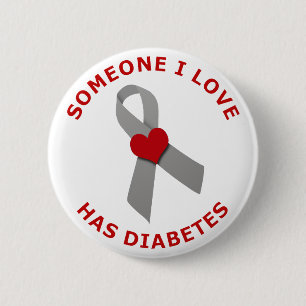 Someone I Love Has Diabetes 2 Inch Round Button