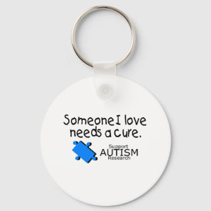 Someone I Love Needs A Cure (Autism) Keychain