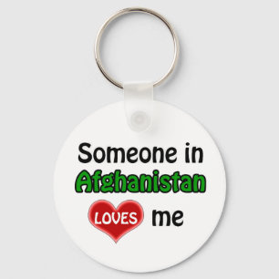 Someone in Afghanistan Loves me Keychain