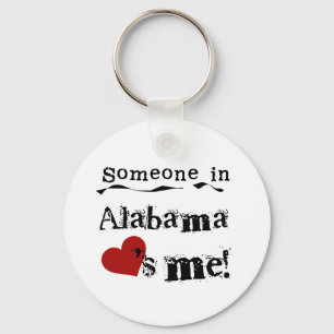 Someone In Alabama Loves Me Keychain
