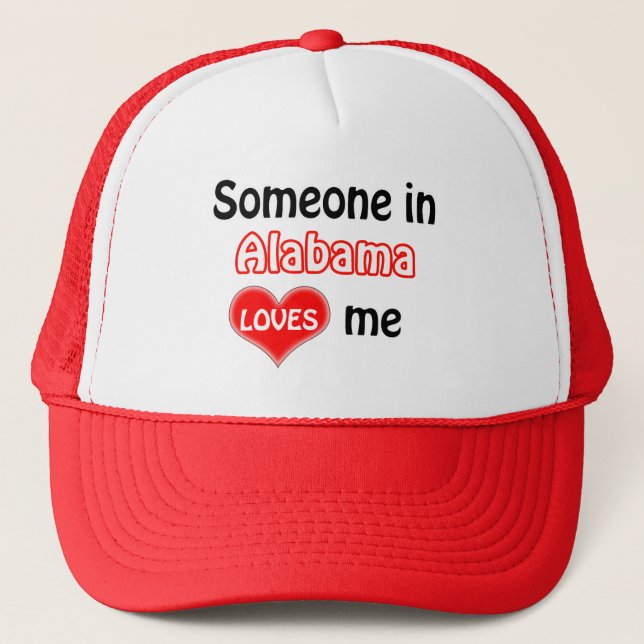 Someone in Alabama loves me Tote Bag Trucker Hat (Front)
