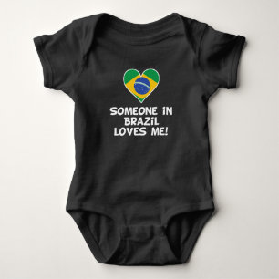 Someone In Brazil Loves Me Baby Bodysuit