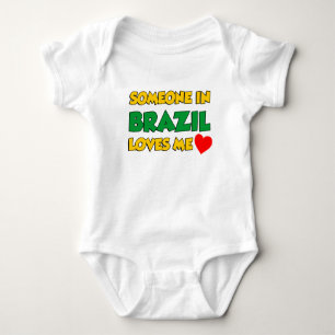 Someone In Brazil Loves Me Baby Bodysuit