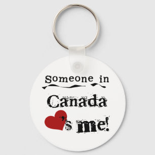 Someone In Canada Loves Me Keychain