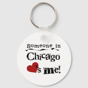 Someone in Chicago Keychain