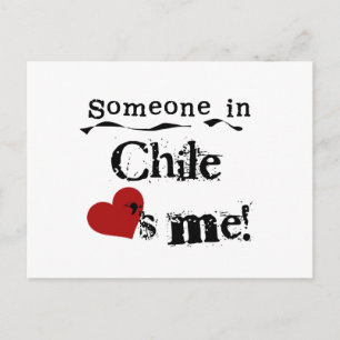 Someone In Chile Loves Me Postcard