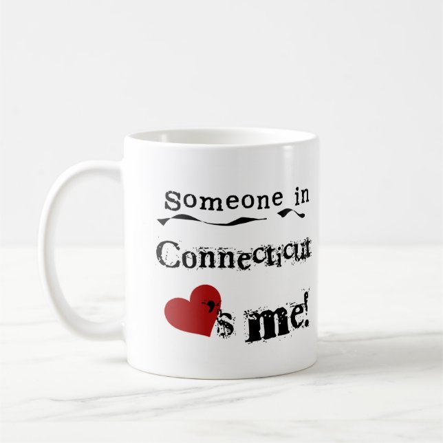 Someone In Connecticut Loves Me Coffee Mug (Left)